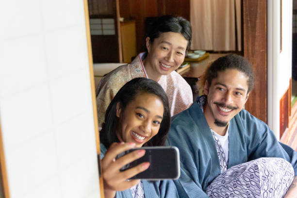 istock Young couple traveling in Japan 1151191448