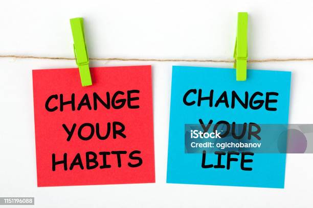 Change Habits Change Life Stock Photo - Download Image Now - Addiction, Routine, Change