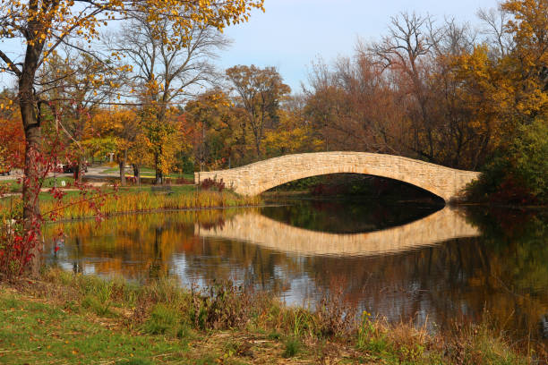 istock Autumn view in a city park. 1151207888
