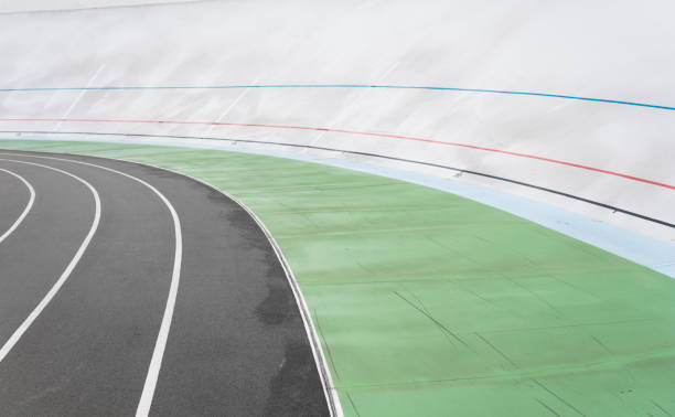 istock Lines of empty velodrome. Geometric line background. 1151209192