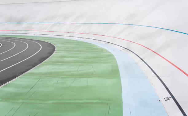 istock Lines of empty velodrome. Geometric line background. 1151213584