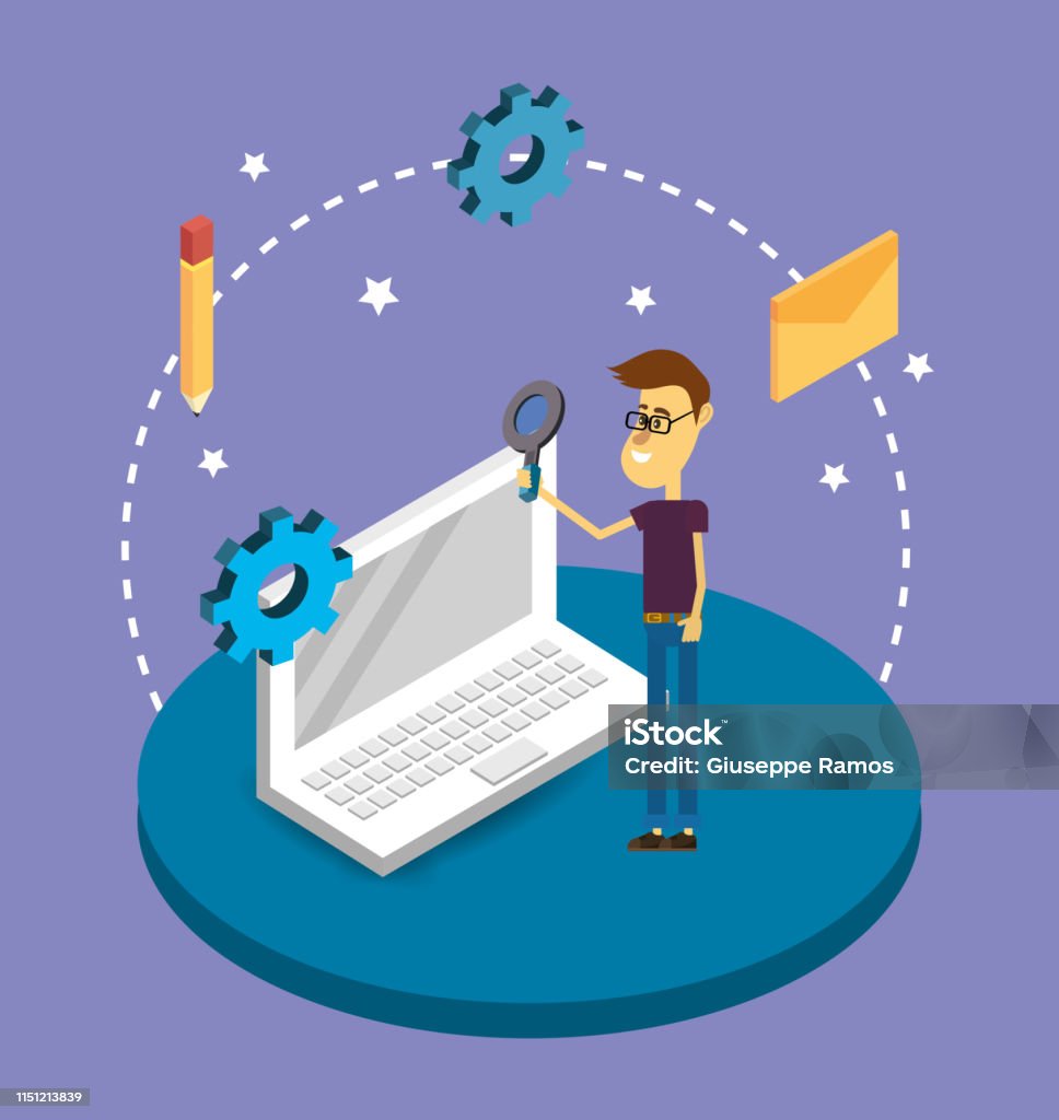 Search Engine Cartoon Stock Illustration - Download Image Now ...