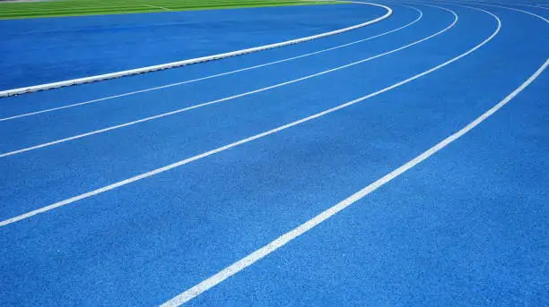 Photo of Stadium Blue plastic track