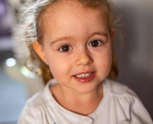 istock Portrait small cute girl 1151219899