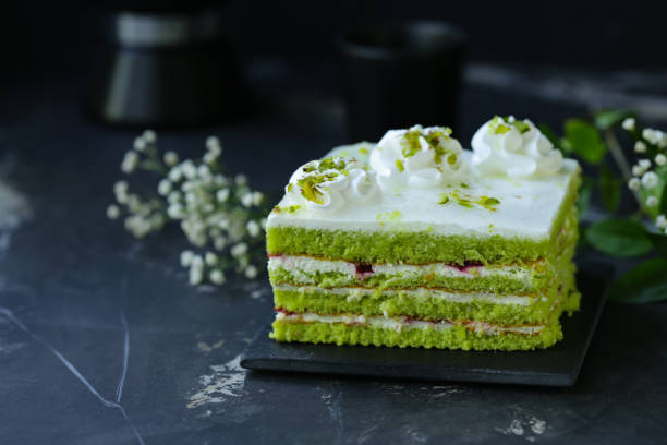 istock green pistachio cake with butter cream 1151220687