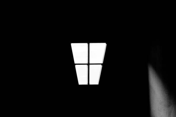 istock Isolated window in the dark (Germany, Europe) 1151226618