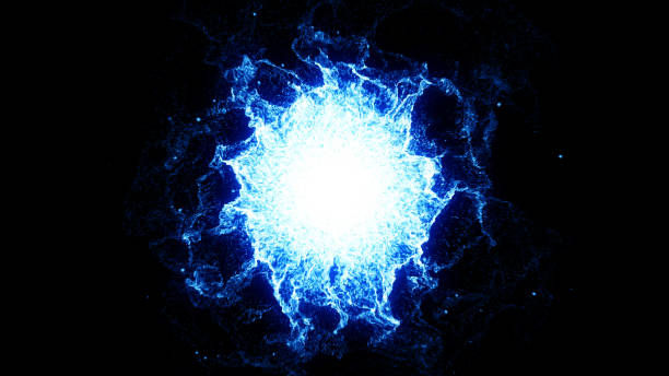 Plasma Energy Background Computer Graphics Resource With Internet Connectios Concept. Big Data, Internet of Things, Cryptocurrency, Bitcoin. plasma ball photos stock pictures, royalty-free photos & images