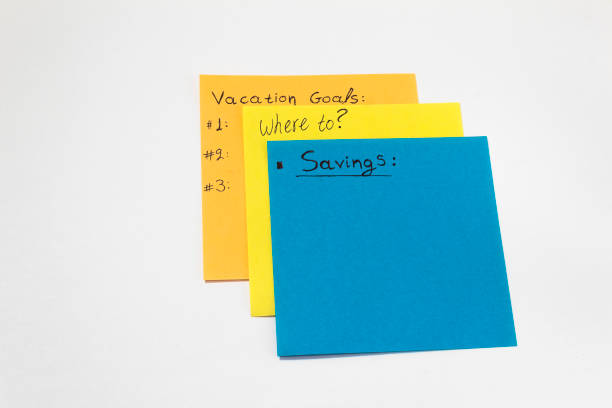 istock sticky notes with plans for the summer. colorful notes 1151237560
