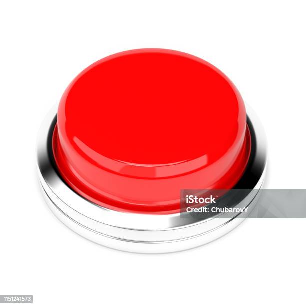 Push Red Sign Color Red Push Button Alarm Sign 3d Rendering Illustration Isolated Stock ...