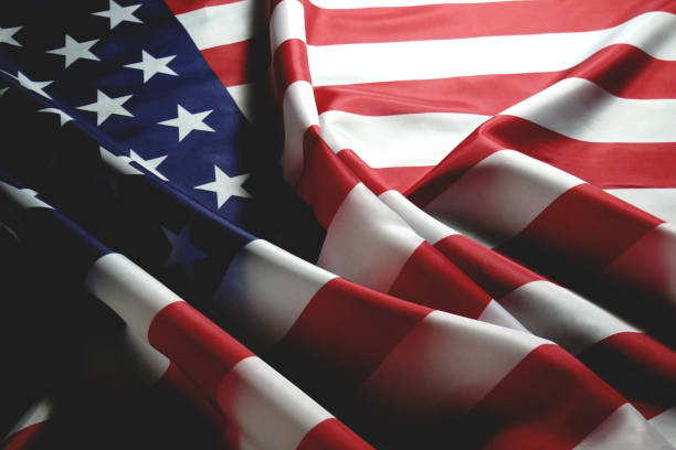 アメリカ合衆国の国旗の背景、自由と独立の象徴。 - flag day ストックフォトと画像