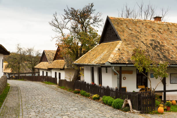 View of picturesque village Holloko, Hungary