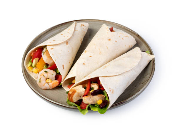 istock burrito with vegetables and tortilla, 1151250252