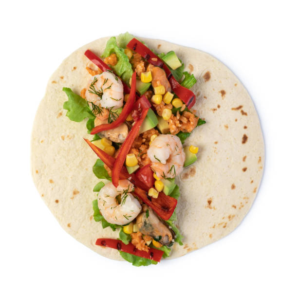 istock burrito with vegetables and tortilla, 1151250266