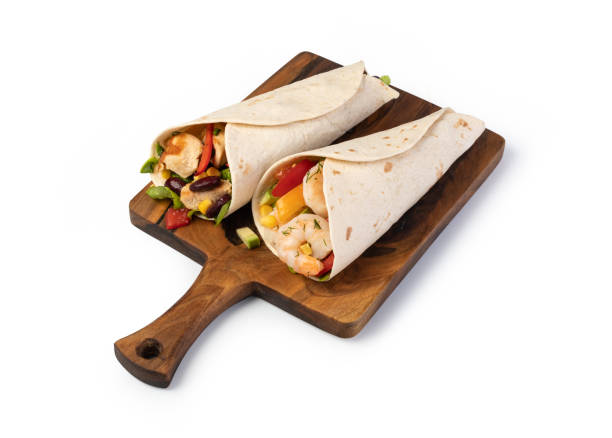 istock burrito with vegetables and tortilla, 1151250270