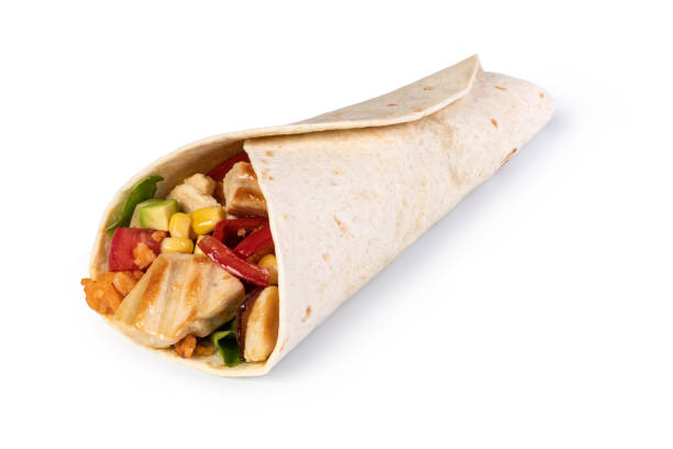 istock burrito with vegetables and tortilla, 1151250393