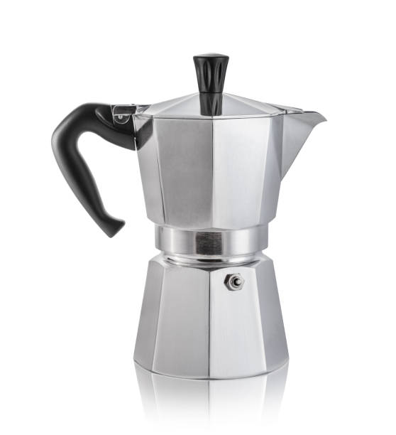 istock Stovetop coffee maker isolated on white background 1151256276