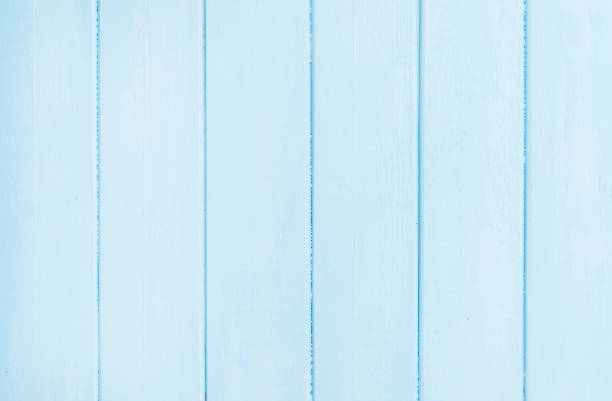 istock Blue pastel wooden wall background. Flat lay 1151270757