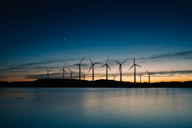 istock Wind turbines landscape sunset 1151271183