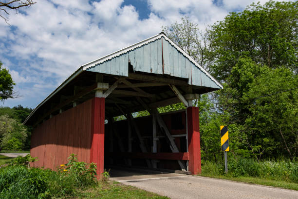 istock Old wooden covered bridge 1151275484