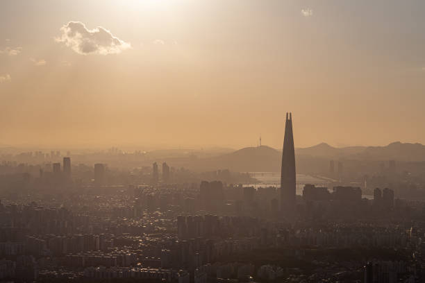 istock Before sunset view, South Korea landscape 1151277317