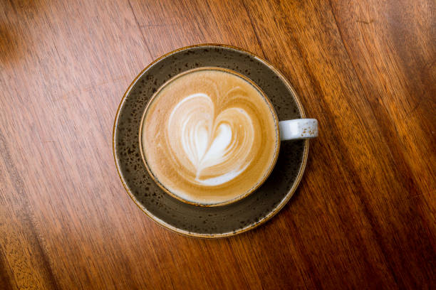 istock Cappuccino coffee with heart drawing 1151277369