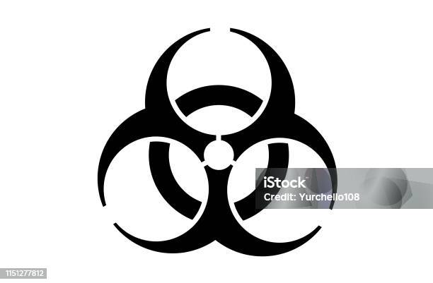 Biohazard Vector Icon Symbol Stock Illustration - Download Image Now - Biohazard Symbol, Icon Symbol, Poisonous
