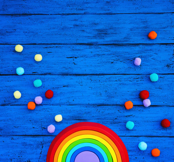 Creative children's waldorf or montessori school concept.