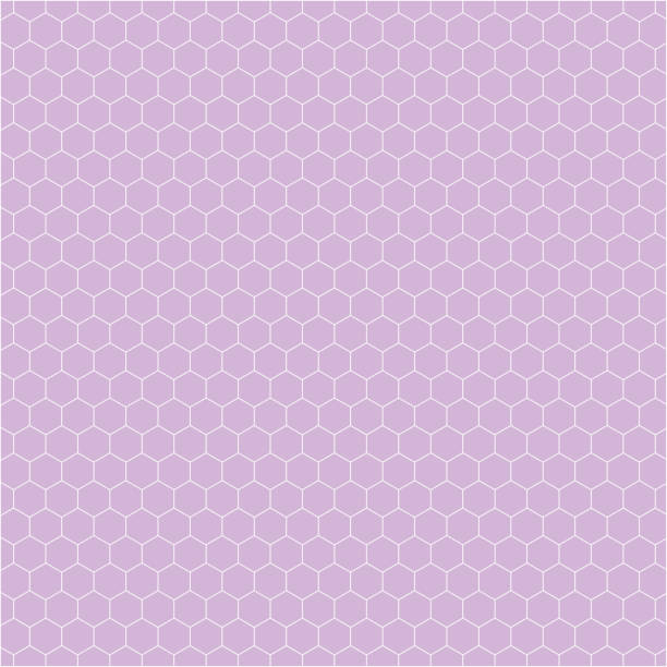 紫色のハニカムタイルで構成されるベクターバナー - roof tile tile geometric shape backgrounds点のイラスト素材／クリップアート素材／マンガ素材／アイコン素材