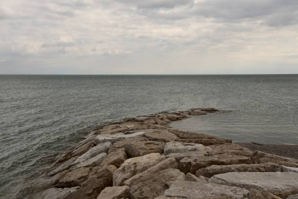 istock Stone wharf on a Lake 1151287962