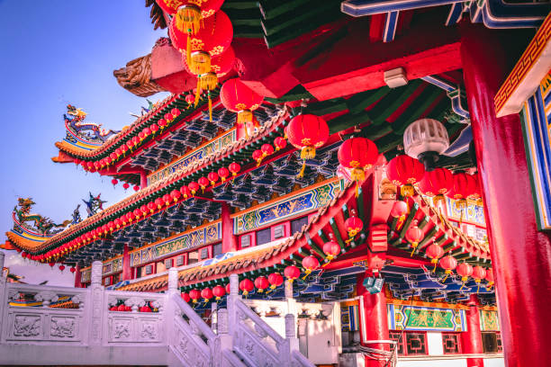 istock Architectural decorating details at Thean Hou Temple 1151288174