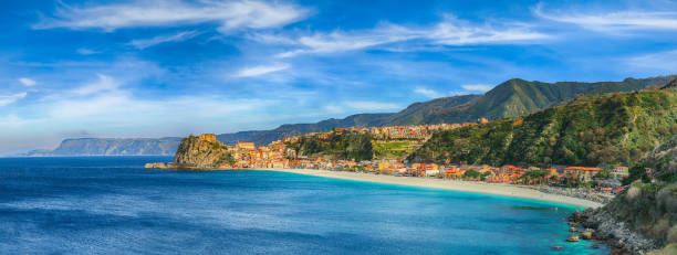 istock Beautiful seaside town village Scilla 1151291430
