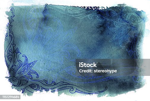 istock subdued indigo ink watercolor backround 1151294684