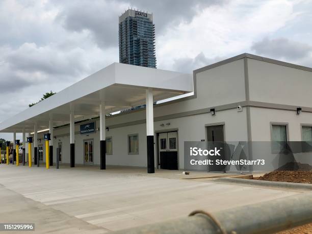 New Greyhound Bus Station Under Construction In Uptown Charlotte North Carolina Stock Photo - Download Image Now