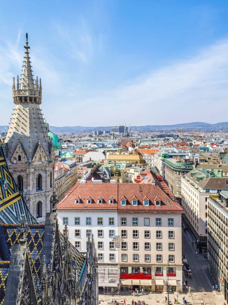 istock View from Saint Stephan cathedral in Vienna Austria - cityscape architecture background . 1151296050