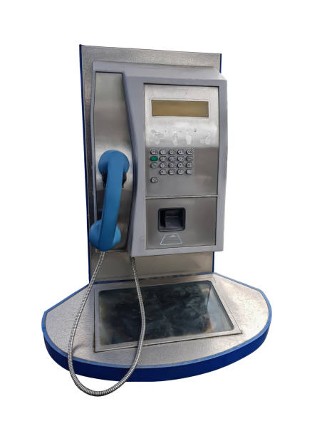 istock Retro telephone set from an outdoor booth for public use 1151296790
