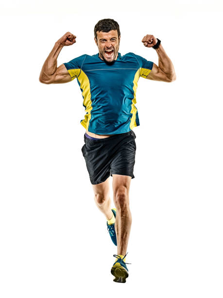 istock mature man running runner jogging jogger isolated white background 1151296864