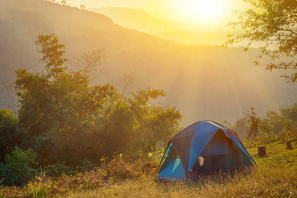 istock Camping point at morning, Summertime 1151297766