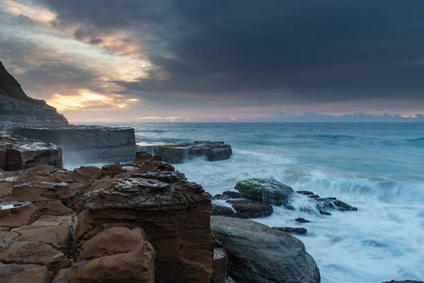 istock Coastal Seascape from Sandstone Headland 1151300335