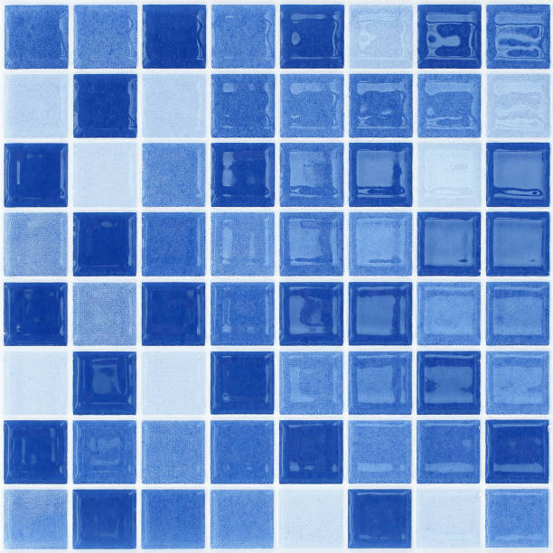 istock Blue glass mosaic tile wall 1151301204