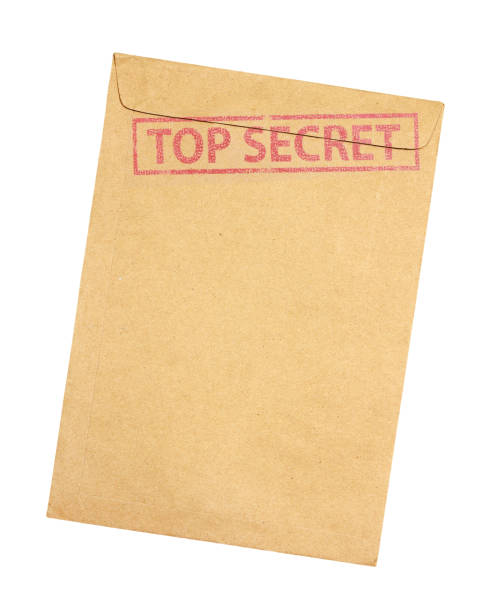 istock Brown envelope with top secret stamp isolated on white background 1151301216