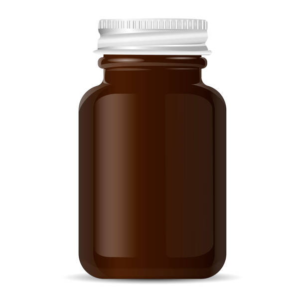 istock Aluminium lid Pharmacy bottle for medical products 1151308427