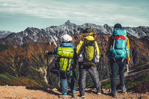 istock Hiker do trekking activity on mountain in Japan. 1151311323