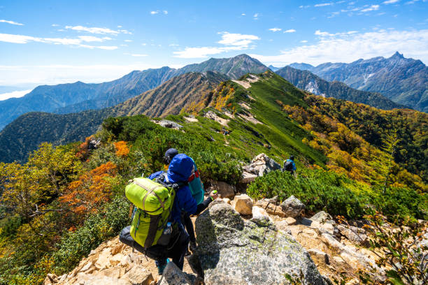 istock Hiker do trekking activity on mountain in Japan. 1151311410