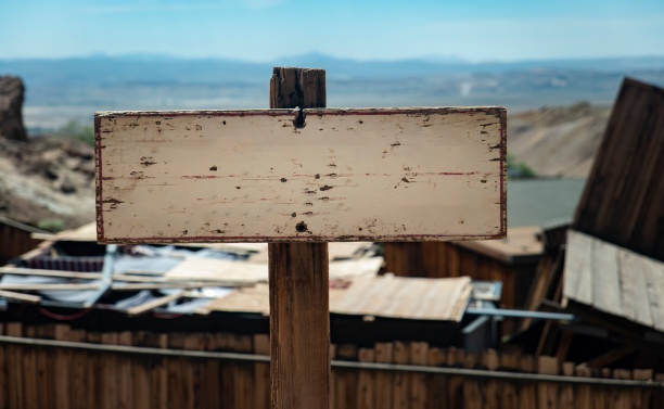 istock Blank Wooden Desert Sign 1151312342