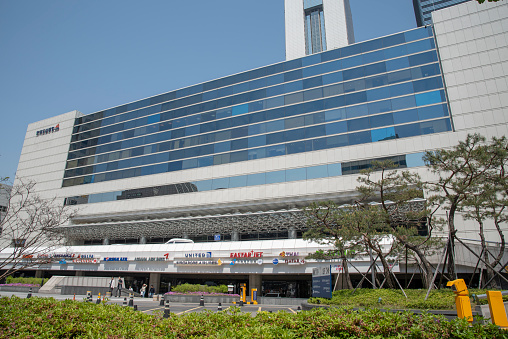Seoul, Korea - May 2019: Korea City Airport Terminal(CALT); Korea City Airport Terminal(CALT), established in 1985, is located in Samseong-dong, Gangnam-gu, Seoul.