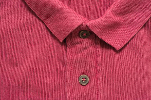 istock Red polo shirt texture, cotton fabric. Textile background 1151319205