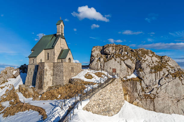 istock Small chapel on the summit of Wendelstein mountain 1151324035