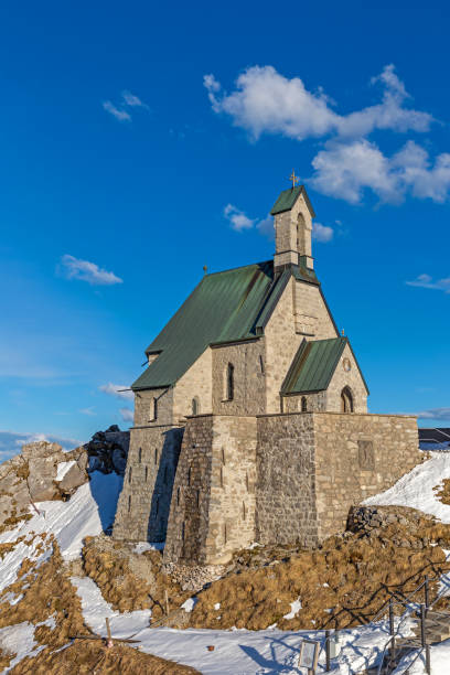 istock Small chapel on the summit of Wendelstein mountain 1151324668
