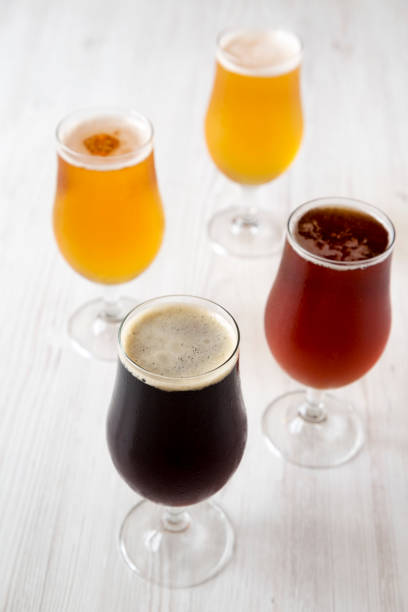 istock Cold craft beer assortment, side view. Close-up. 1151326787