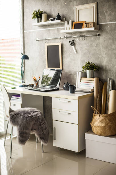 istock Interior design of a modern office corner 1151329138